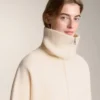 Veste en maille à col montant Veste en maille à col montant