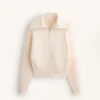 Veste en maille à col montant Veste en maille à col montant
