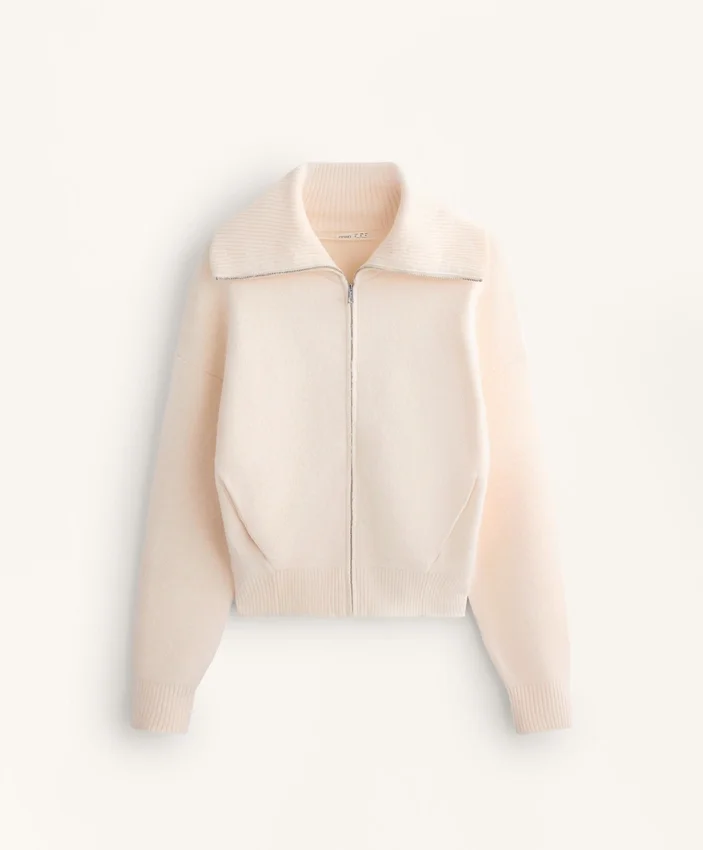 Veste en maille à col montant Veste en maille à col montant