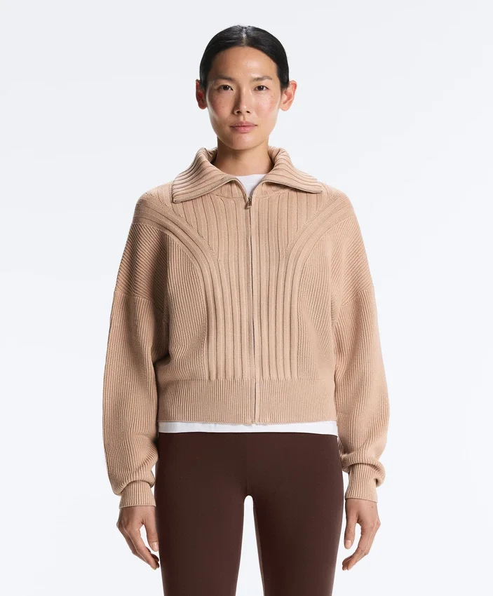 Veste en maille côtelée Veste en maille côtelée