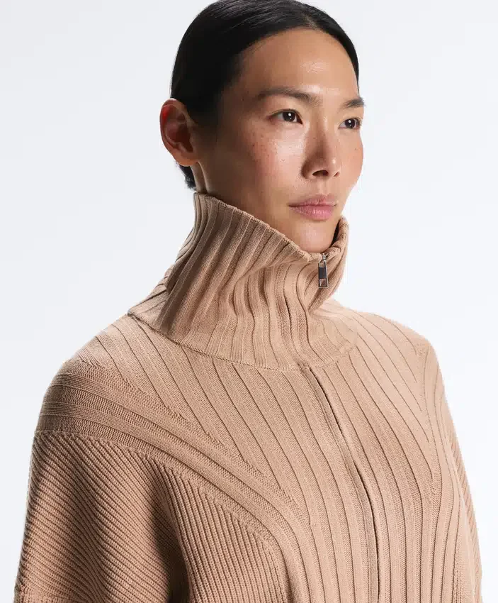 Veste en maille côtelée Veste en maille côtelée