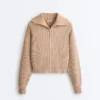 Veste en maille côtelée Veste en maille côtelée
