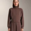 Veste en maille côtelée brossée avec modal Veste en maille côtelée brossée avec modal