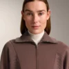 Veste en maille côtelée brossée avec modal Veste en maille côtelée brossée avec modal