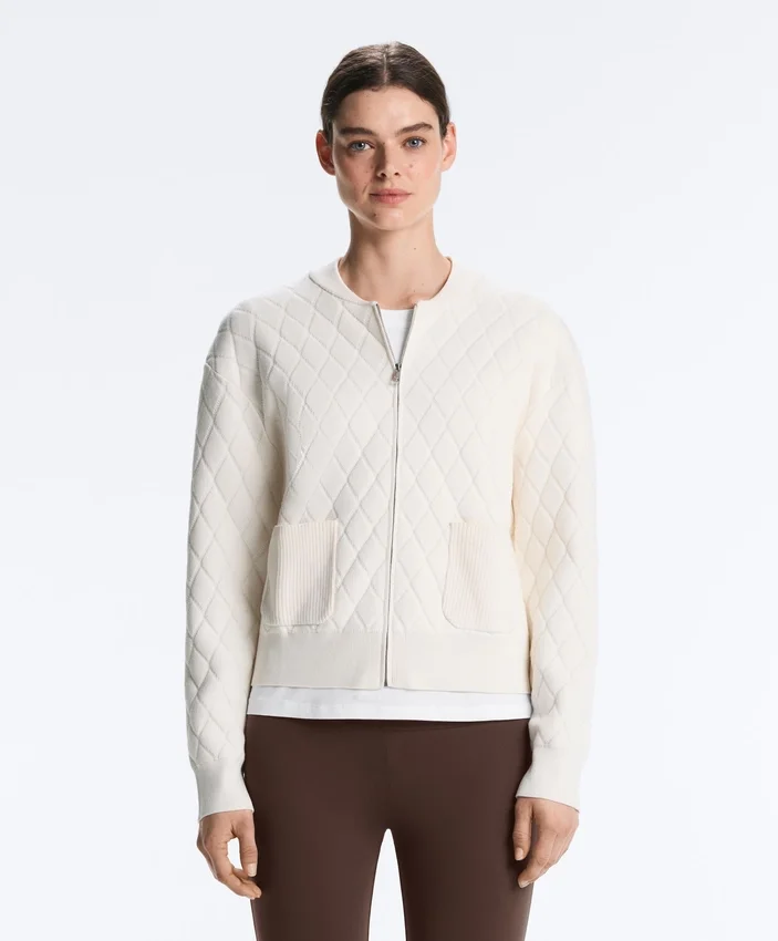 Veste en maille à motif argyle Veste en maille à motif argyle