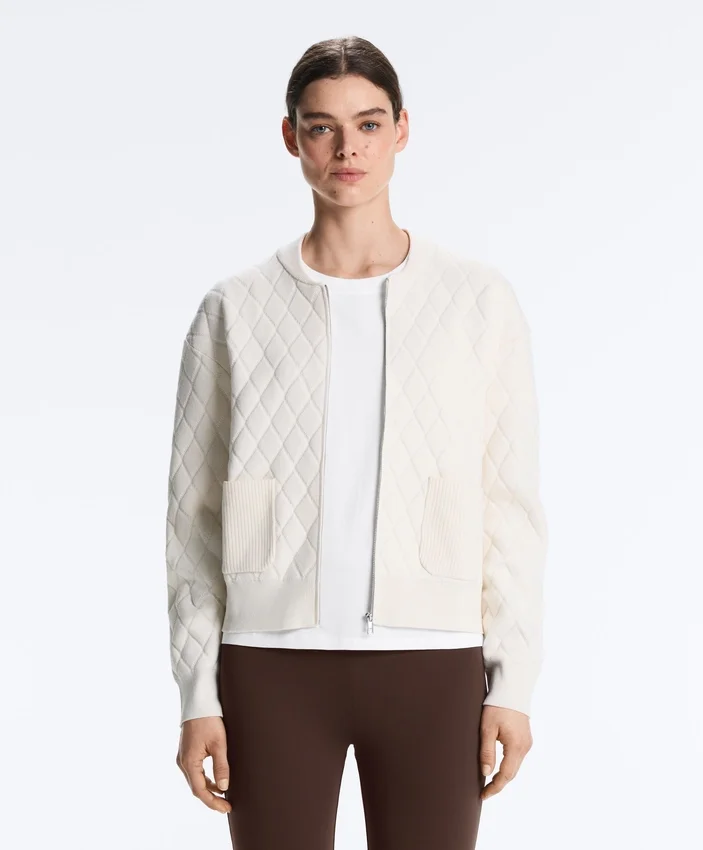 Veste en maille à motif argyle Veste en maille à motif argyle