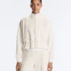 Veste en modal Soft Touch avec bordures côtelées Veste en modal Soft Touch avec bordures côtelées