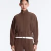 Veste en modal Soft Touch avec bordures côtelées Veste en modal Soft Touch avec bordures côtelées