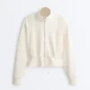 Veste en modal Soft Touch avec bordures côtelées Veste en modal Soft Touch avec bordures côtelées