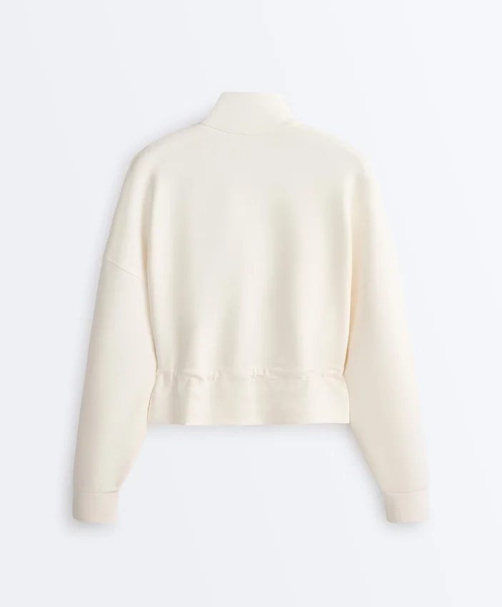 Veste en modal Soft Touch avec bordures côtelées Veste en modal Soft Touch avec bordures côtelées