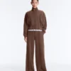 Veste en modal Soft Touch avec bordures côtelées Veste en modal Soft Touch avec bordures côtelées