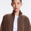 Veste en modal Soft Touch avec bordures côtelées Veste en modal Soft Touch avec bordures côtelées