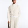 Veste en modal Soft Touch avec bordures côtelées Veste en modal Soft Touch avec bordures côtelées