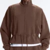 Veste en modal Soft Touch avec bordures côtelées Veste en modal Soft Touch avec bordures côtelées