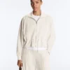 Veste en modal Soft Touch avec bordures côtelées Veste en modal Soft Touch avec bordures côtelées