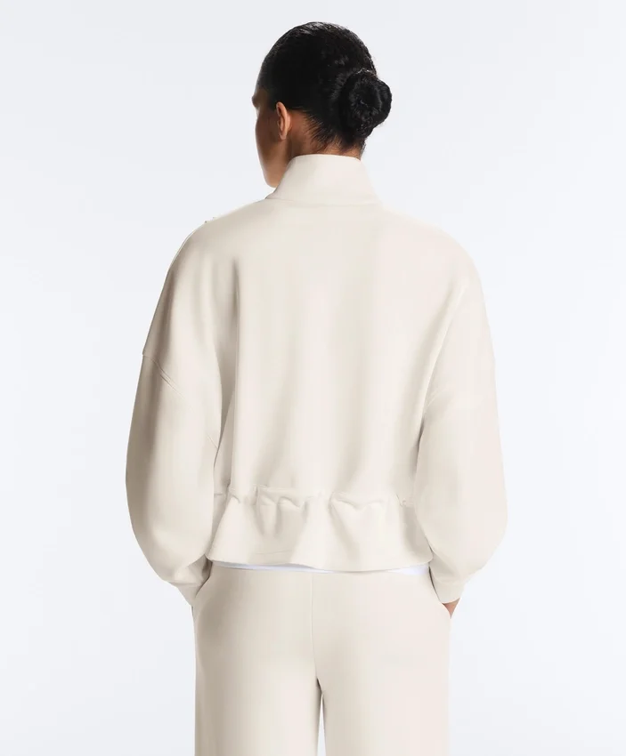 Veste en modal Soft Touch avec bordures côtelées Veste en modal Soft Touch avec bordures côtelées