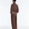 Veste en modal Soft Touch avec bordures côtelées Veste en modal Soft Touch avec bordures côtelées