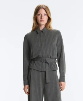 Veste en modal Soft Touch avec ceinture