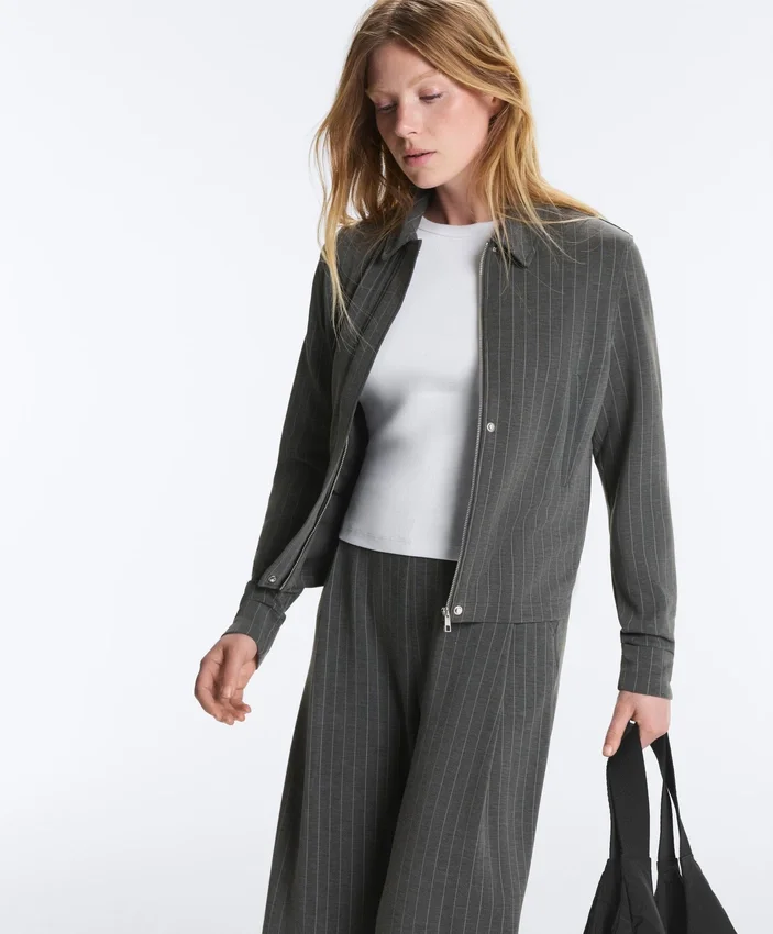 Veste en modal Soft Touch avec ceinture Veste en modal Soft Touch avec ceinture