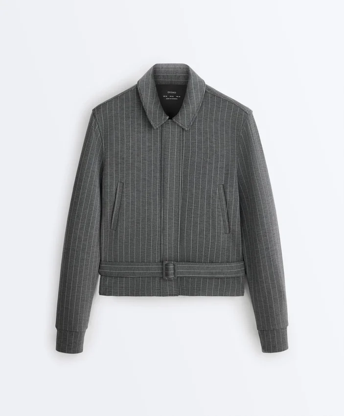 Veste en modal Soft Touch avec ceinture Veste en modal Soft Touch avec ceinture