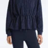 Veste en modal Soft Touch avec taille ajustable et col montant Veste en modal Soft Touch avec taille ajustable et col montant