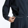Veste en piqué avec passepoil contrasté en coton Veste en piqué avec passepoil contrasté en coton