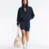 Veste en piqué avec passepoil contrasté en coton Veste en piqué avec passepoil contrasté en coton