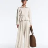 Veste en piqué de coton avec ceinture Veste en piqué de coton avec ceinture