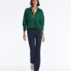 Veste en piqué de coton avec ceinture