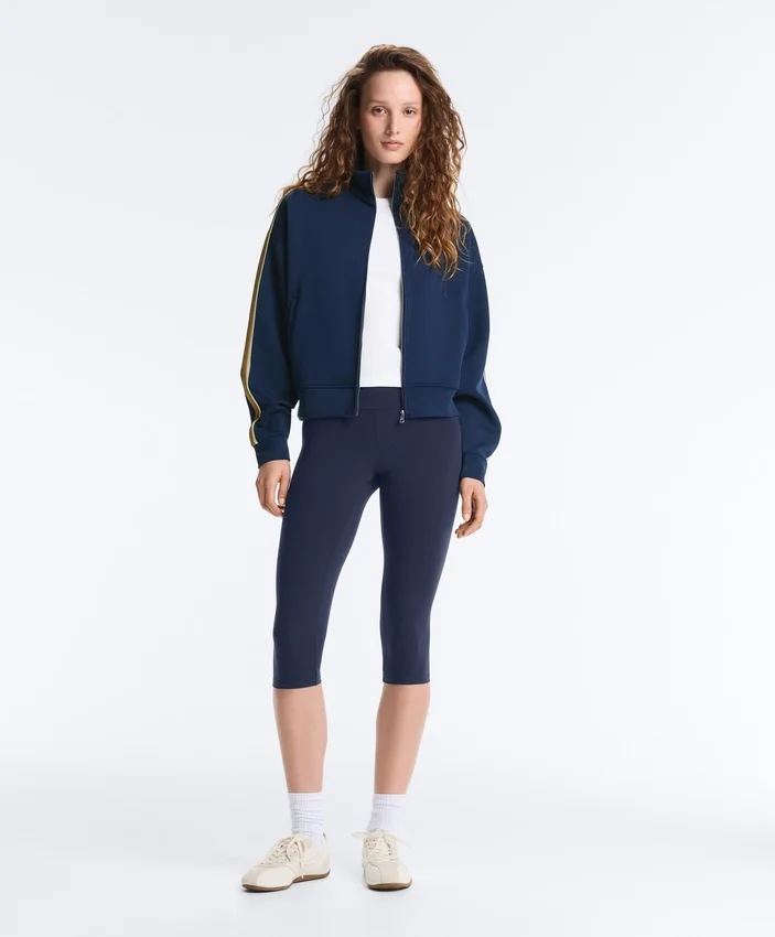 Veste en sergé avec bande latérale Veste en sergé avec bande latérale