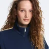 Veste en sergé avec bande latérale Veste en sergé avec bande latérale