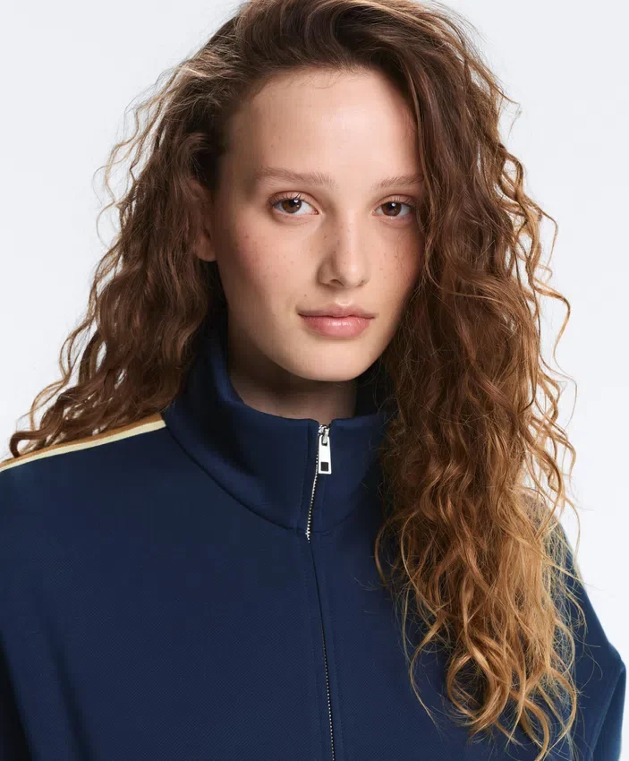 Veste en sergé avec bande latérale Veste en sergé avec bande latérale