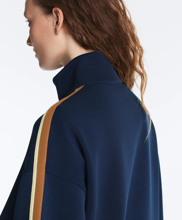 Veste en sergé avec bande latérale Veste en sergé avec bande latérale