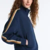 Veste en sergé avec bande latérale Veste en sergé avec bande latérale