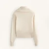 Veste en tricot avec fermeture éclair contrastée Veste en tricot avec fermeture éclair contrastée