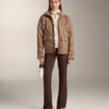 Veste en tricot avec fermeture éclair contrastée Veste en tricot avec fermeture éclair contrastée