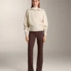 Veste en tricot avec fermeture éclair contrastée Veste en tricot avec fermeture éclair contrastée