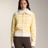 Veste en tricot jacquard rayé Veste en tricot jacquard rayé