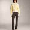 Veste en tricot jacquard rayé Veste en tricot jacquard rayé