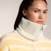Veste en tricot jacquard rayé Veste en tricot jacquard rayé