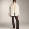 Veste en tricot jacquard rayé Veste en tricot jacquard rayé