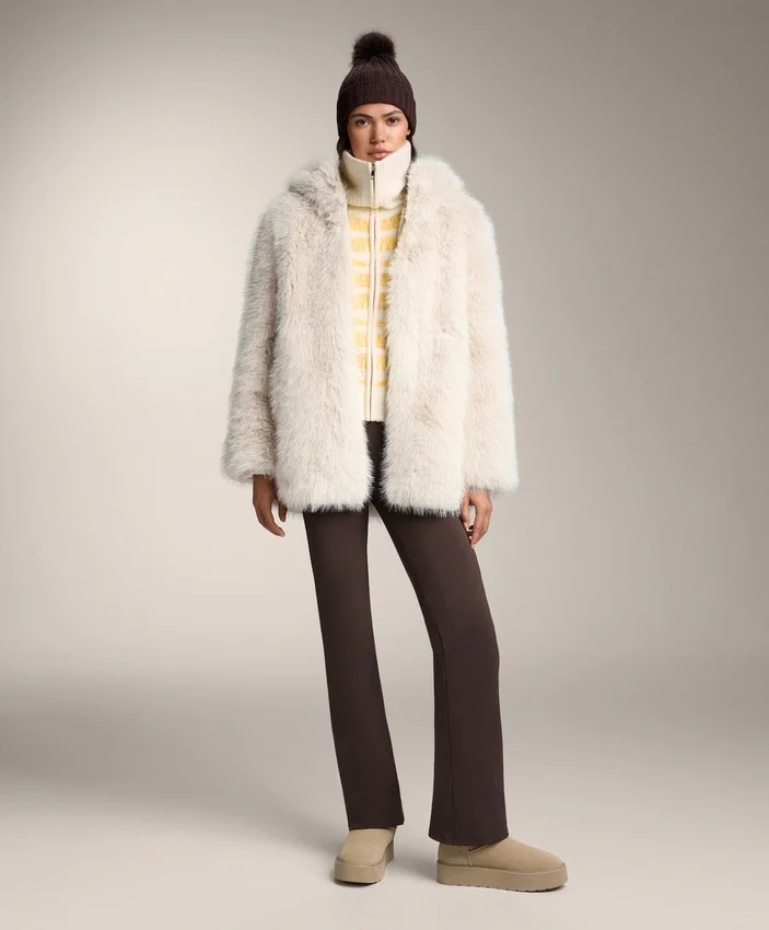 Veste en tricot jacquard rayé Veste en tricot jacquard rayé