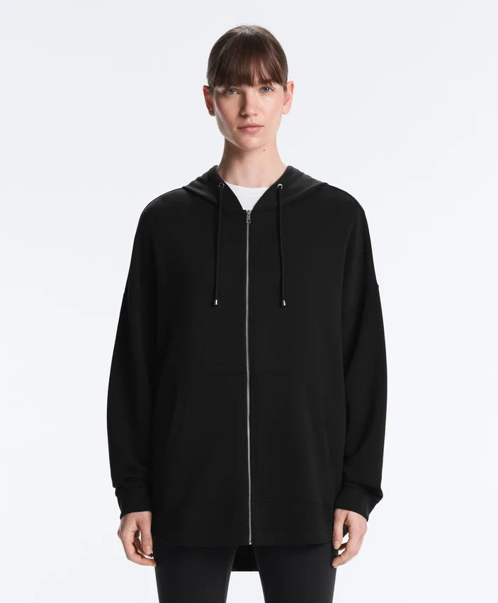 Veste longue au toucher Soft Touch en modal Veste longue au toucher Soft Touch en modal