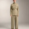 Veste longue au toucher Soft Touch en modal avec ceinture Veste longue au toucher Soft Touch en modal avec ceinture