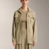 Veste longue au toucher Soft Touch en modal avec ceinture Veste longue au toucher Soft Touch en modal avec ceinture