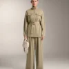 Veste longue au toucher Soft Touch en modal avec ceinture Veste longue au toucher Soft Touch en modal avec ceinture