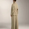 Veste longue au toucher Soft Touch en modal avec ceinture Veste longue au toucher Soft Touch en modal avec ceinture