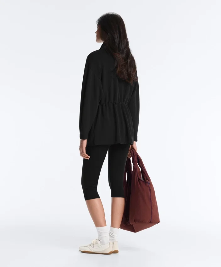Veste longue avec poches en modal et au toucher Soft Touch Veste longue avec poches en modal et au toucher Soft Touch