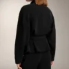 Veste longue à ceinture en modal brossé Veste longue à ceinture en modal brossé