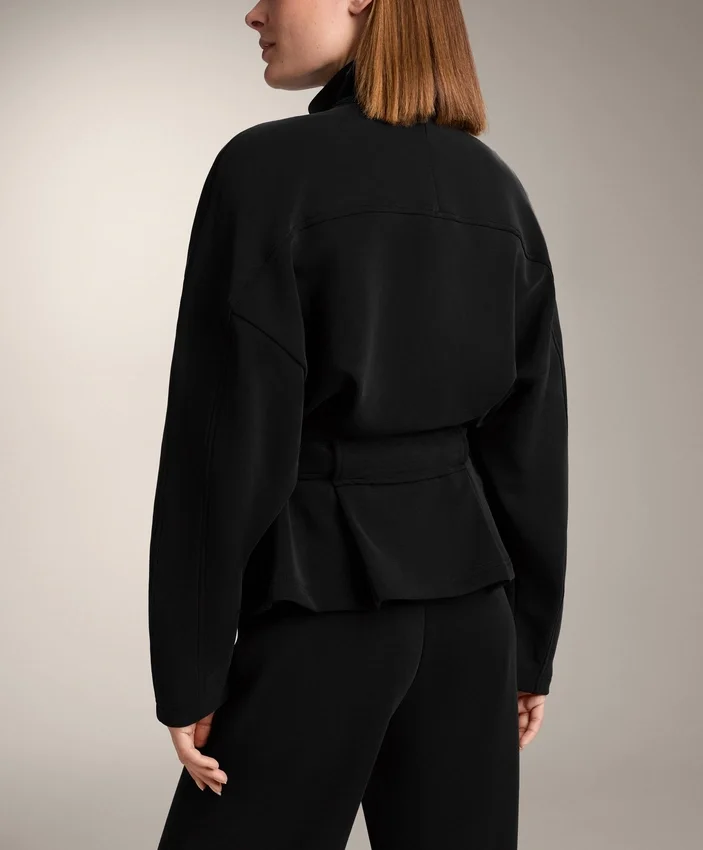 Veste longue à ceinture en modal brossé Veste longue à ceinture en modal brossé